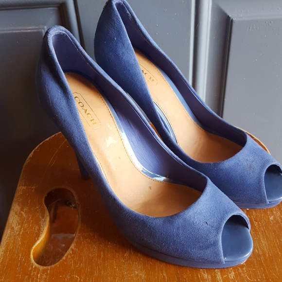 Coach Shoes - Coach pumps, blue suede,